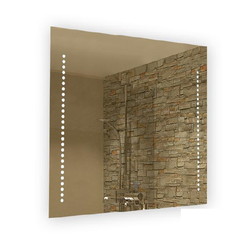 ESPEJO RECTANGULAR 28W CON LINEA DE PUNTOS 80x60CM